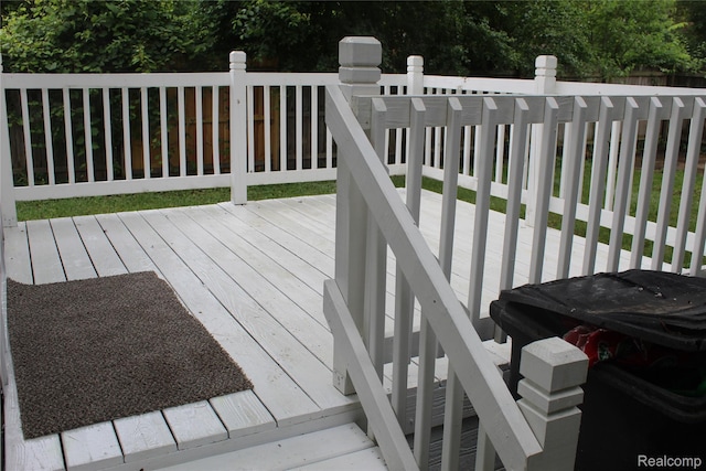 20153 Hartwell St, Detroit, MI 48235 - view of wooden deck