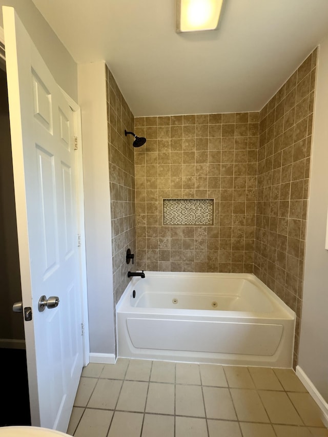 1358 Neece Dr, Norton Shores, MI 49441 - full bathroom with tile patterned floors and shower / washtub combination
