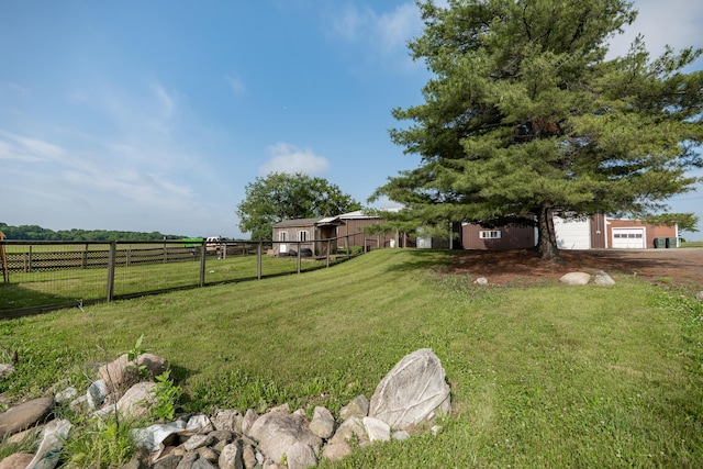 68026 Union Rd S, Union, MI 49130 - view of yard featuring a detached garage