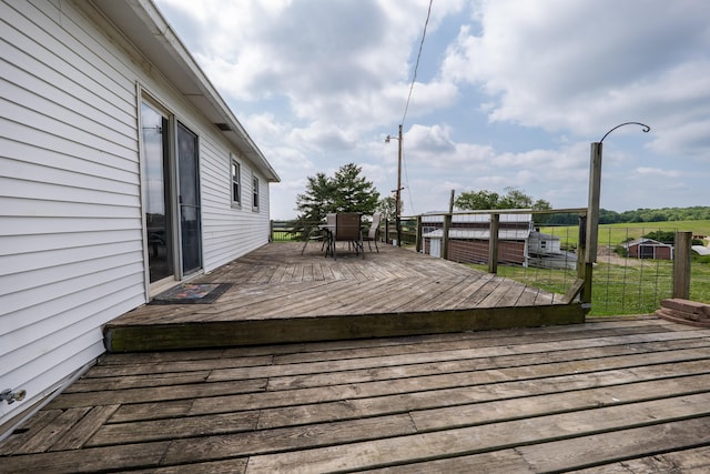 68026 Union Rd S, Union, MI 49130 - deck with outdoor dining area