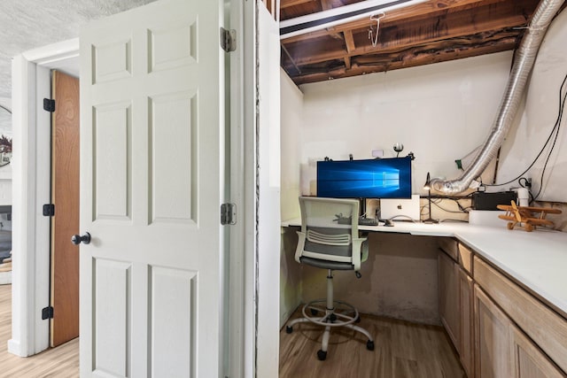9241 Abbey Ln, Ypsilanti, MI 48198 - office with light wood-type flooring and built in desk