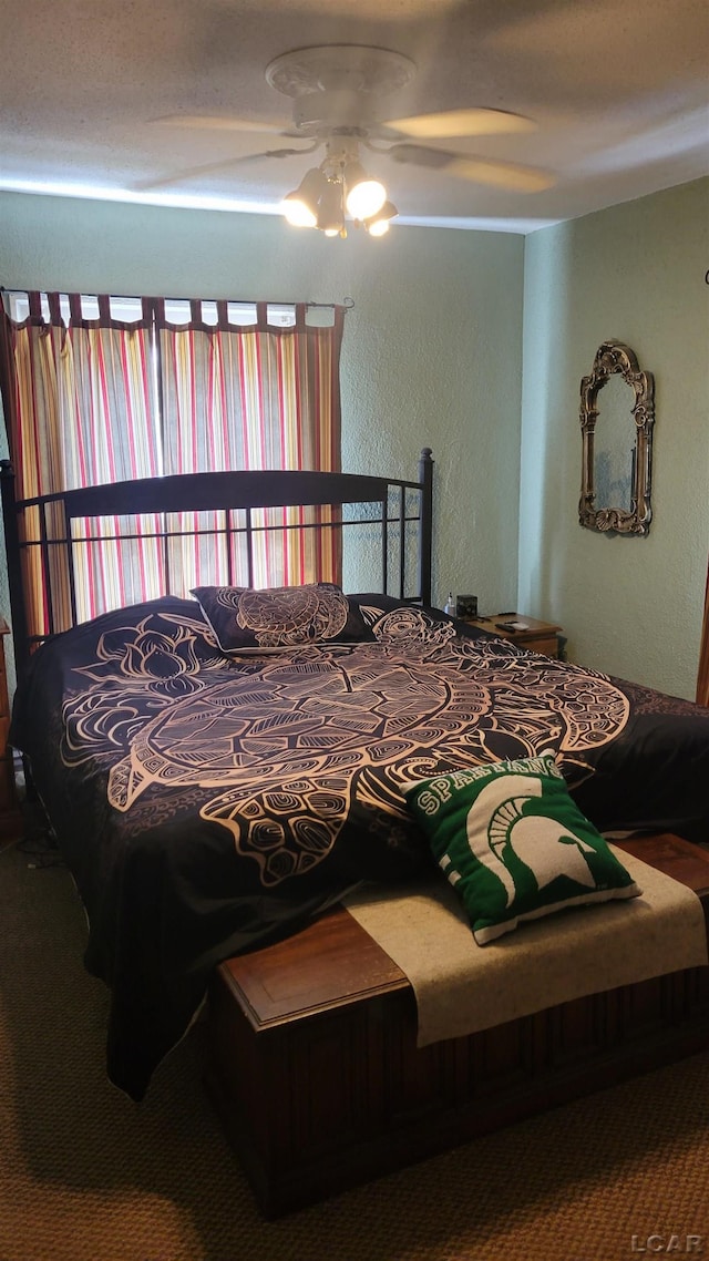 511 E Main St, Morenci, MI 49256 - bedroom featuring a textured wall and ceiling fan