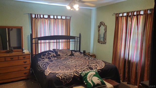 511 E Main St, Morenci, MI 49256 - bedroom featuring a textured wall and a ceiling fan