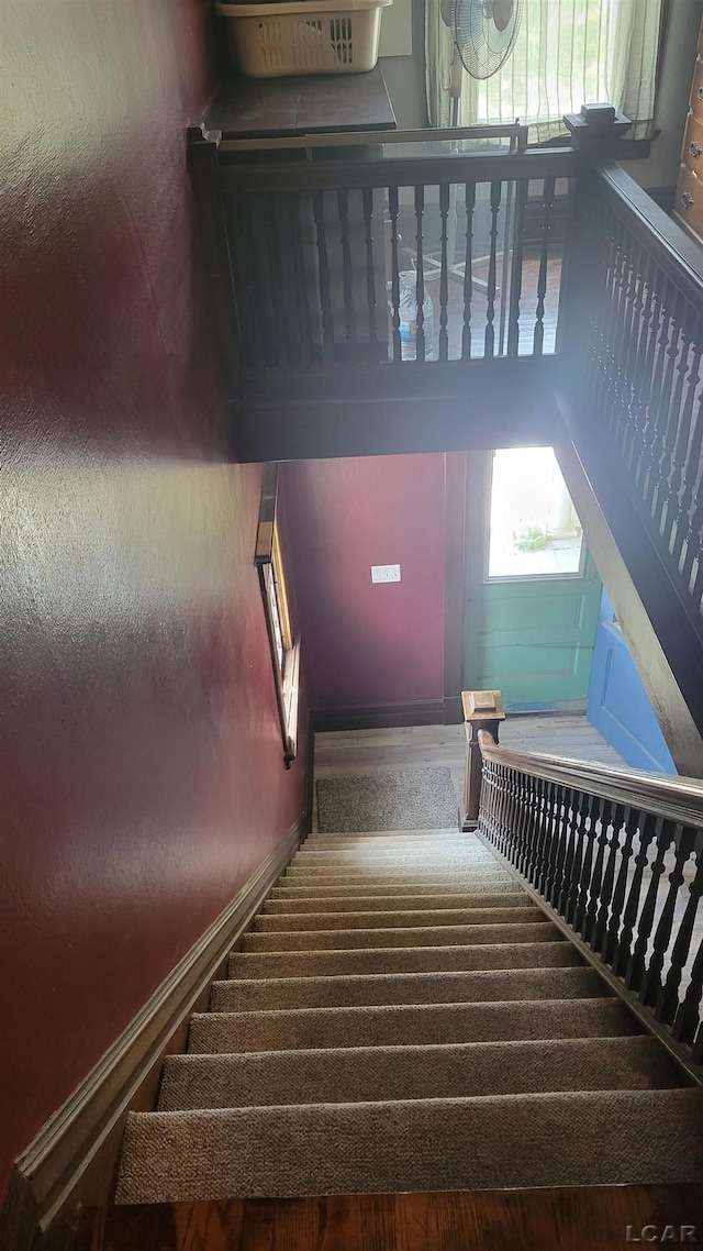 511 E Main St, Morenci, MI 49256 - stairway with wood finished floors