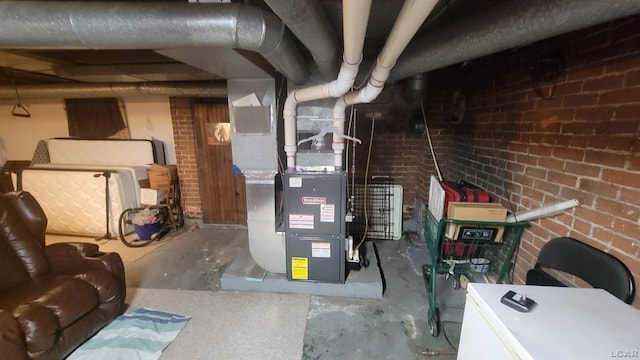 511 E Main St, Morenci, MI 49256 - utility room with heating unit