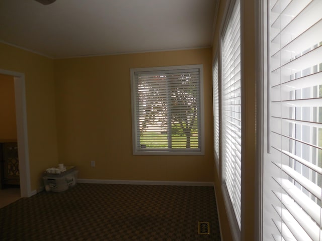 8103 Robinbrook St, Richland, MI 49083 - carpeted empty room with ornamental molding and baseboards