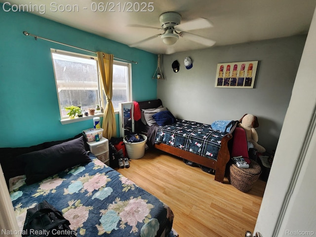 1693 Marion Ave, Lincoln Park, MI 48146 - bedroom featuring wood finished floors and ceiling fan
