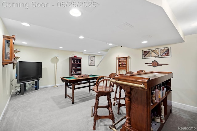 4386 Kelly Circle Dr, Commerce Twp, MI 48390 - recreation room featuring carpet and recessed lighting