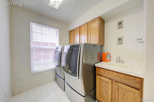 3400 Yosemite Dr, Lake Orion, MI 48360 - laundry room with washer and clothes dryer and cabinet space