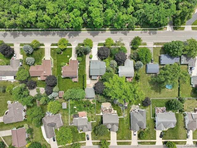 221 Burt St, Tecumseh, MI 49286 - aerial overview of property's location featuring nearby suburban area