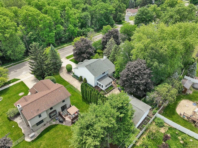 221 Burt St, Tecumseh, MI 49286 - view from above of property