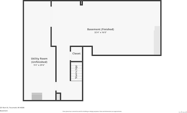221 Burt St, Tecumseh, MI 49286 - view of room layout