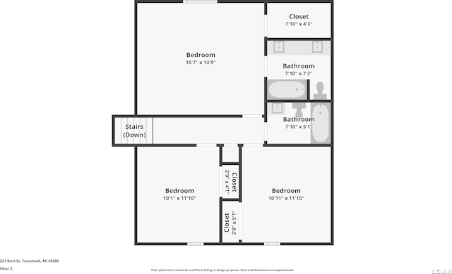 221 Burt St, Tecumseh, MI 49286 - view of room layout