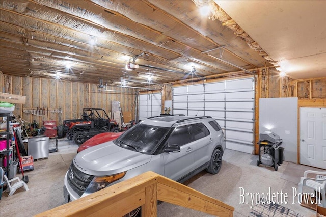 17122 Kent Ave, Morley, MI 49336 - garage featuring a garage door opener