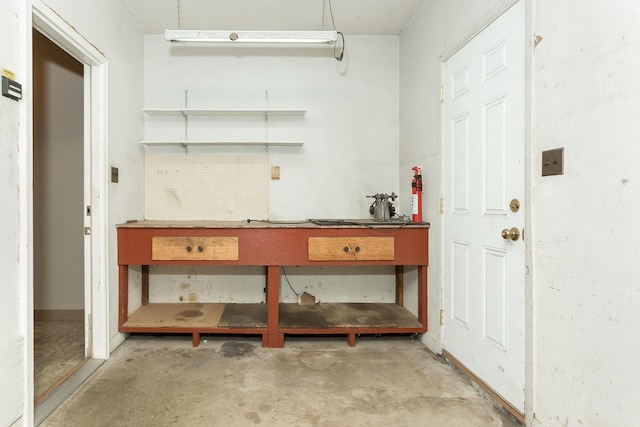 18210 Rainbow Dr, Lathrup Village, MI 48076 - garage with a workshop area and a sink