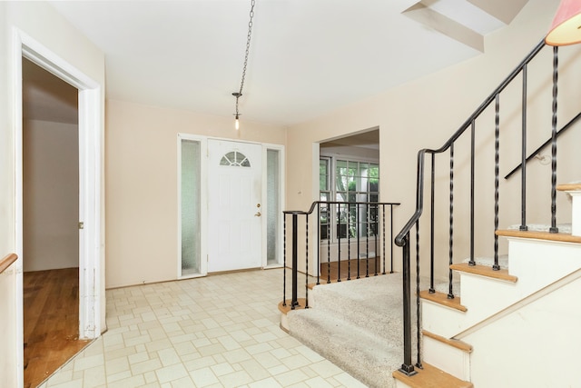 18210 Rainbow Dr, Lathrup Village, MI 48076 - entrance foyer with stairway