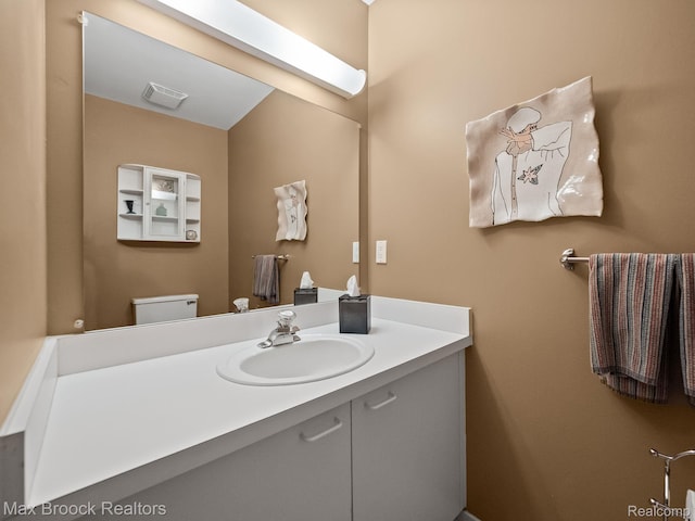 6224 Bromley Ct, West Bloomfield, MI 48322 - half bath with vanity and toilet