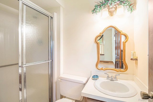 6392 Mckenzie Dr, Flint, MI 48507 - bathroom with vanity and an enclosed shower
