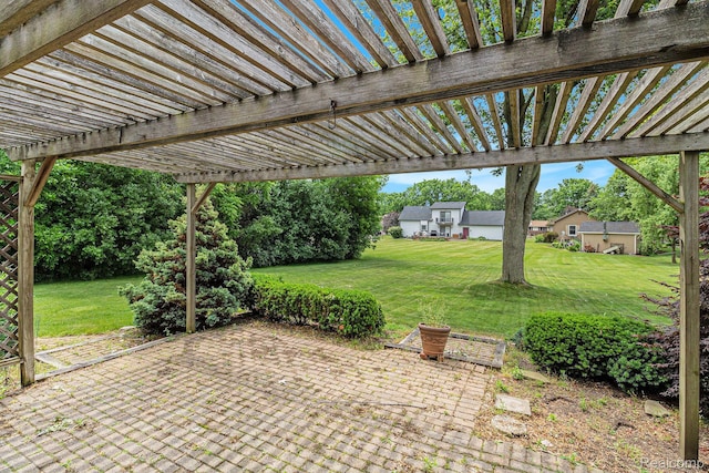 6392 Mckenzie Dr, Flint, MI 48507 - view of patio with a pergola