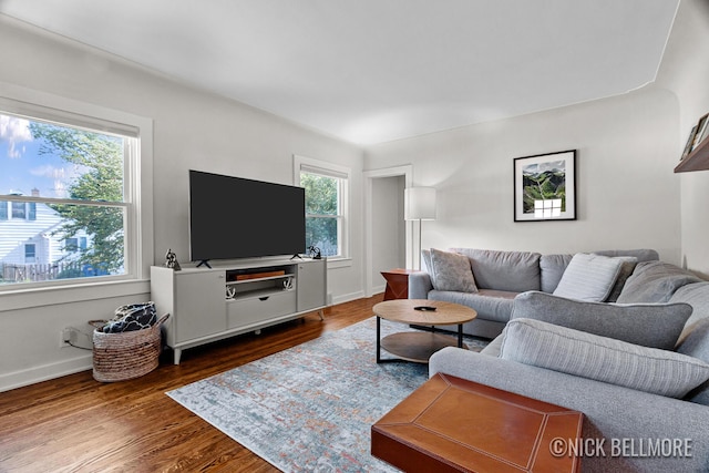 2036 Dawson Ave NE, Grand Rapids, MI 49505 - living area with wood finished floors and baseboards
