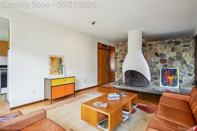 5959 Rosetta St, Dearborn Heights, MI 48127 - living room with baseboards