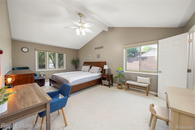 25006 Davenport Ave, Novi, MI 48374 - bedroom with multiple windows, carpet, and ceiling fan