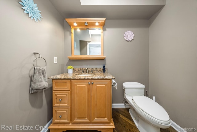 25006 Davenport Ave, Novi, MI 48374 - bathroom with vanity and wood finished floors