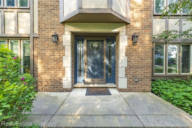 25006 Davenport Ave, Novi, MI 48374 - property entrance with brick siding