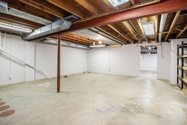 11279 E Cd Ave, Richland, MI 49083 - unfinished basement with concrete block wall