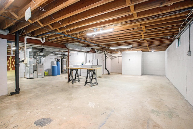 11279 E Cd Ave, Richland, MI 49083 - unfinished below grade area featuring heating unit and a water softener