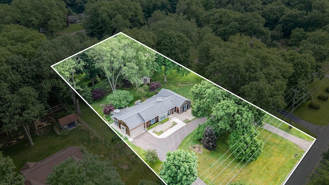 11279 E Cd Ave, Richland, MI 49083 - view of property location featuring property boundaries highlighted and a heavily wooded area