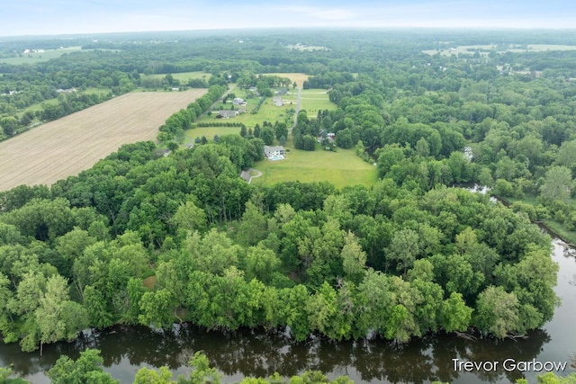 6770 Rivers Edge Ln, Middleville, MI 49333 - aerial overview of property's location featuring a nearby body of water and rural landscape