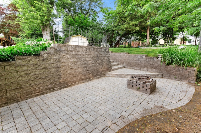 525 Langfield St, Northville, MI 48167 - view of patio / terrace
