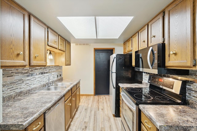 230 S State St Unit 134, Zeeland, MI 49464 - kitchen with appliances with stainless steel finishes, tasteful backsplash, and light wood finished floors
