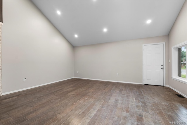 24790 Ashley Ct, Redford, MI 48239 - empty room with wood finished floors and recessed lighting