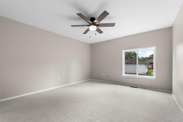 24790 Ashley Ct, Redford, MI 48239 - carpeted empty room featuring baseboards and a ceiling fan