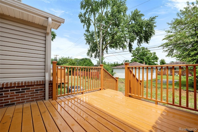24790 Ashley Ct, Redford, MI 48239 - deck featuring a lawn