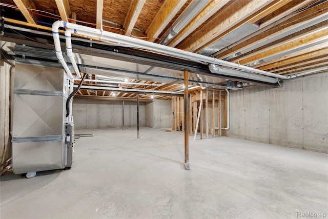 24790 Ashley Ct, Redford, MI 48239 - unfinished basement with heating unit