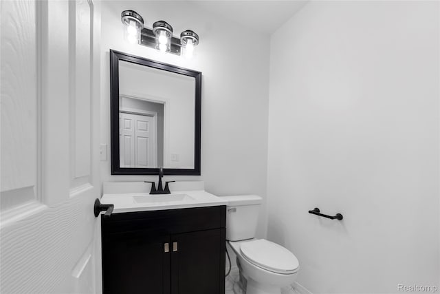 24790 Ashley Ct, Redford, MI 48239 - half bath with vanity and marble finish flooring