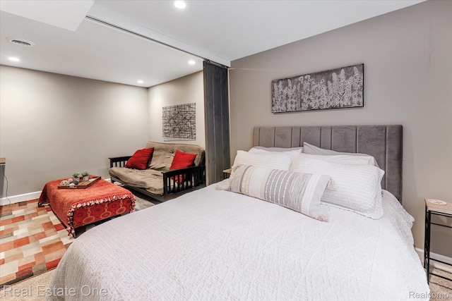 1106 Kings Cove Dr Unit 355, Rochester, MI 48306 - bedroom with recessed lighting and baseboards