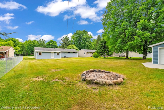 6761 Mels Dr, Ruby, MI 48049 - view of yard
