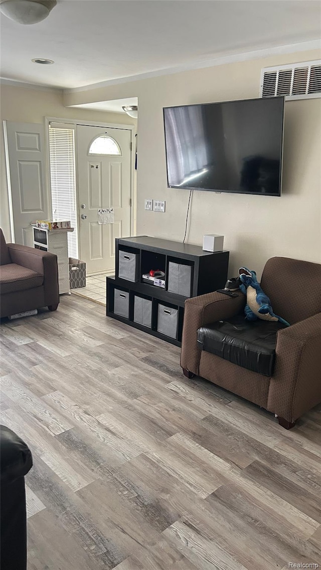 36014 Chapel Ct, Clinton Township, MI 48035 - living area featuring wood finished floors
