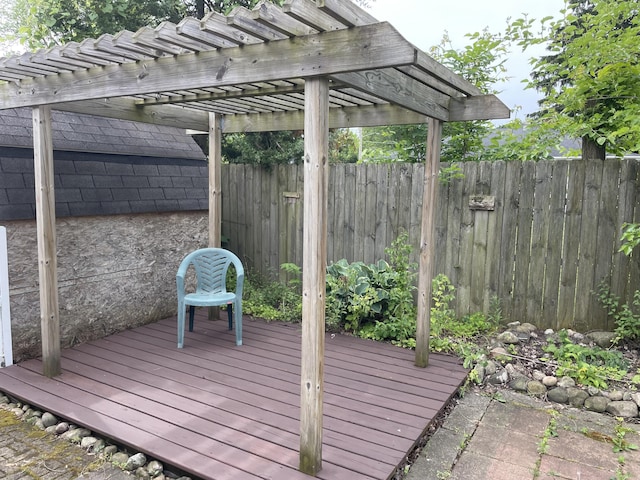 169 S Linda St NE, Cedar Springs, MI 49319 - deck featuring a pergola