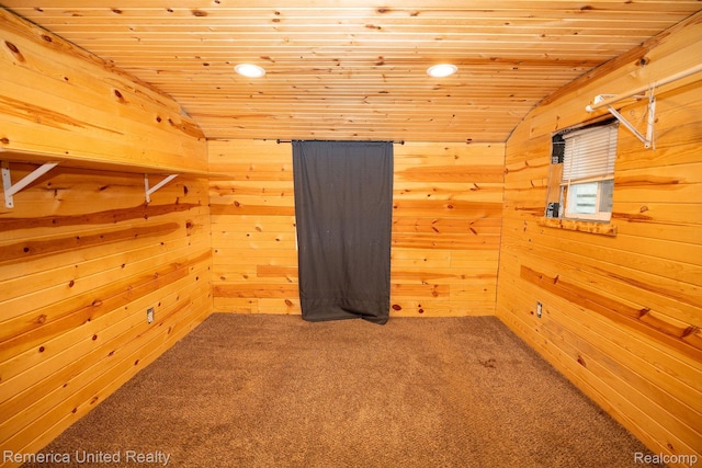106 Devonshire Dr, Prudenville, MI 48651 - spacious closet with carpet and lofted ceiling