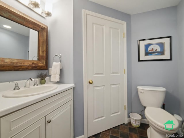 6345 Brookview Dr, Saline, MI 48176 - half bath featuring vanity and toilet
