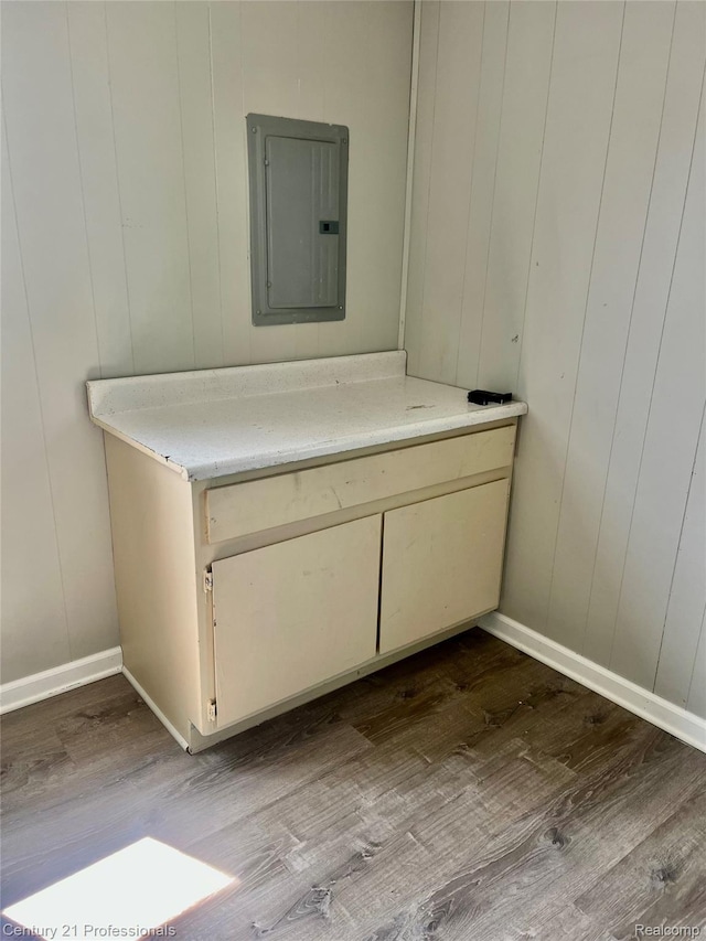 14463 Leonard Ave, Warren, MI 48089 - bathroom with electric panel and wood finished floors