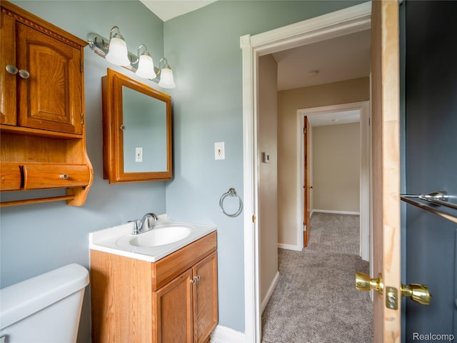 25457 Andover Dr, Dearborn Heights, MI 48125 - half bath with vanity and toilet