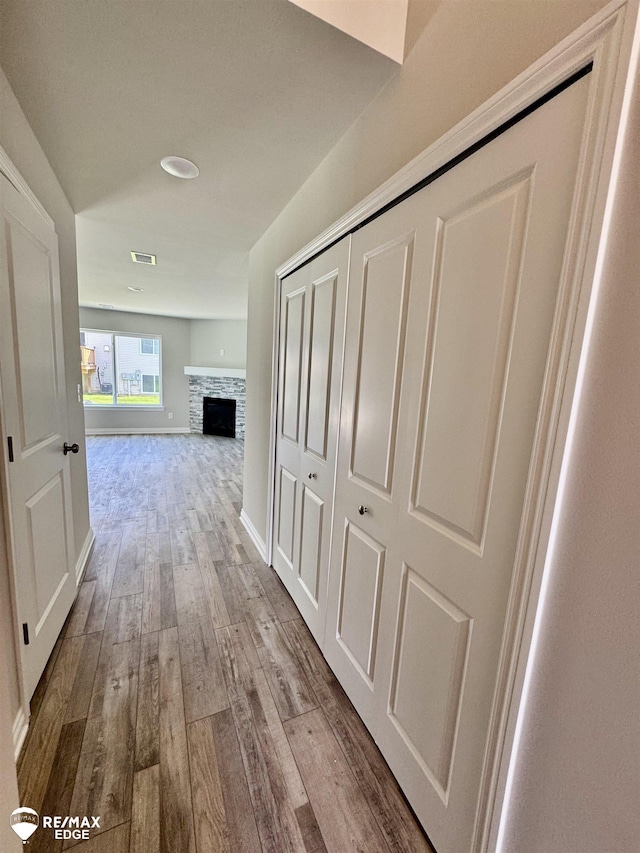 31007 Gregory St, Grand Blanc, MI 48439 - hall featuring wood finished floors