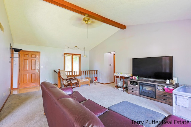 4651 Remembrance Rd NW, Grand Rapids, MI 49534 - living room featuring carpet floors and a ceiling fan