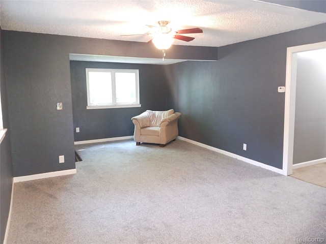 11132 Cape Cod St, Taylor, MI 48180 - unfurnished room featuring ceiling fan, a textured ceiling, and carpet flooring